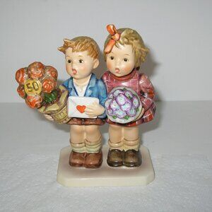 Goebel Hummel Figurine "JUBILEE" #416 TMK 6 THE LOVE LIVES ON 50 Year 6.5" Tall